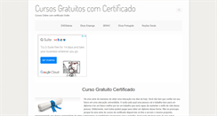 Desktop Screenshot of cursosgratuitoscertificado.com